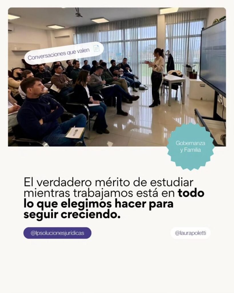 Gobernanza en empresas familiares: clase de Laura Poletti en el Programa de Agronegocios y Alimentos de la FAUBA en Venado Tuerto (1)
